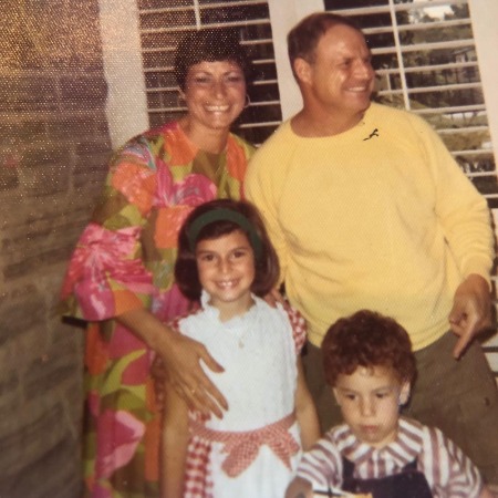 Larry Rickles with his parents and sister.